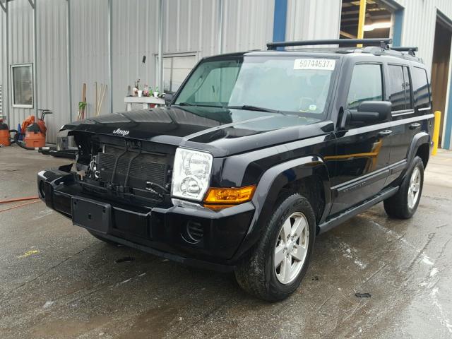 1J8HH48K07C507877 - 2007 JEEP COMMANDER BLACK photo 2