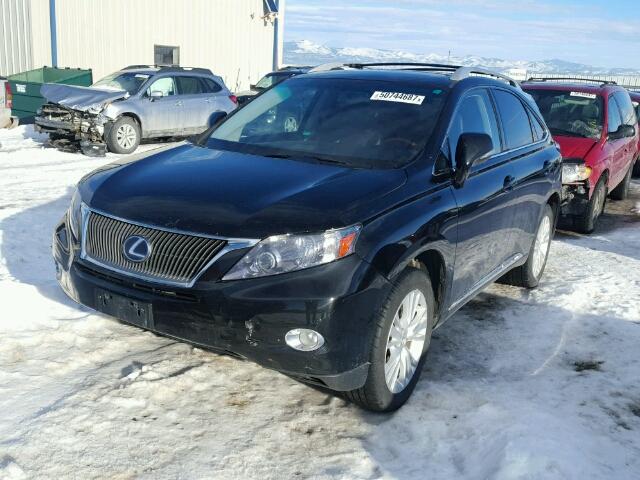 JTJBC1BAXA2012607 - 2010 LEXUS RX 450 BLACK photo 2