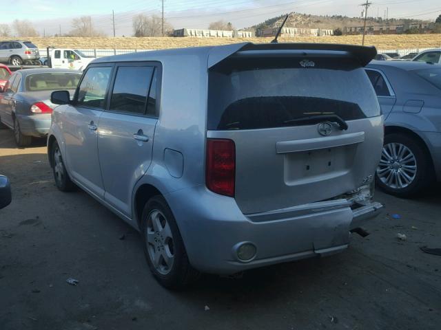 JTLKE50E381024192 - 2008 TOYOTA SCION XB 银色 照片 3