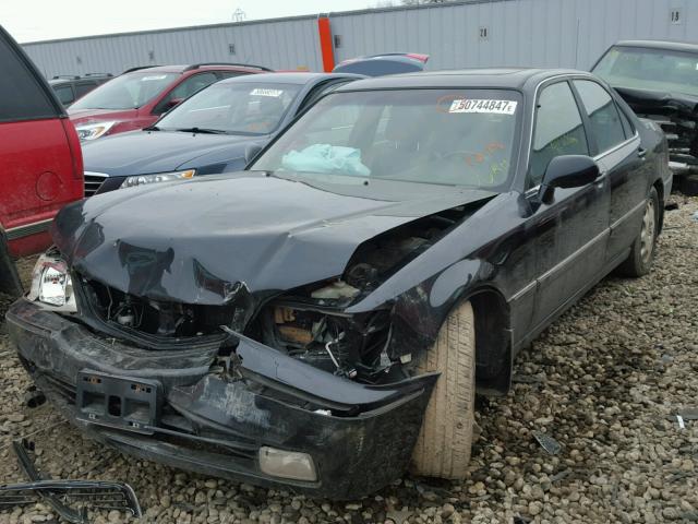 JH4KA9659YC016381 - 2000 ACURA 3.5RL BLACK photo 2