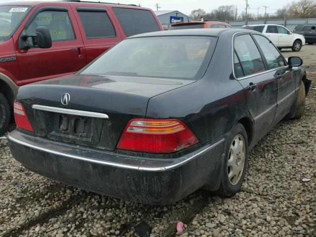 JH4KA9659YC016381 - 2000 ACURA 3.5RL BLACK photo 4