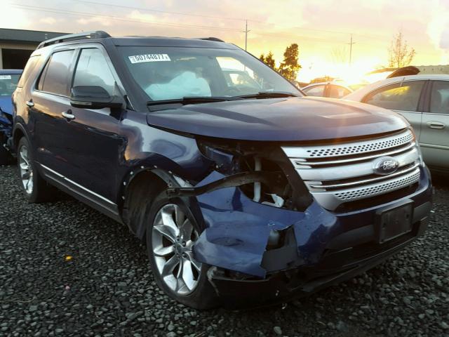 1FMHK8D88BGA93674 - 2011 FORD EXPLORER X BLUE photo 1