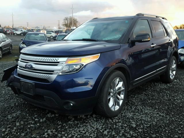 1FMHK8D88BGA93674 - 2011 FORD EXPLORER X BLUE photo 2