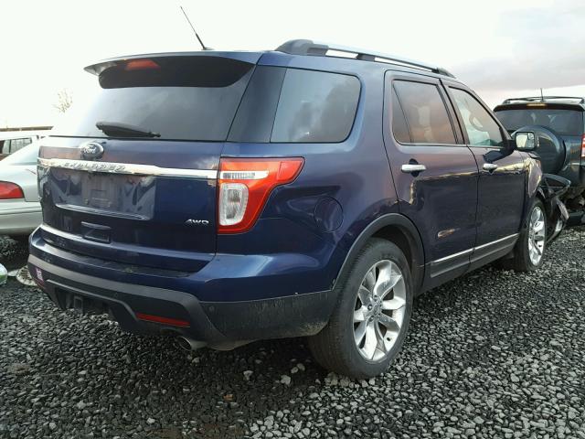 1FMHK8D88BGA93674 - 2011 FORD EXPLORER X BLUE photo 4