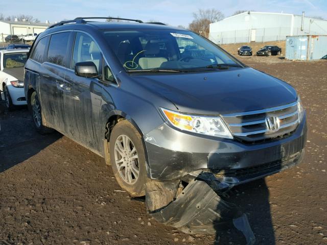 5FNRL5H4XDB022341 - 2013 HONDA ODYSSEY EX GRAY photo 1