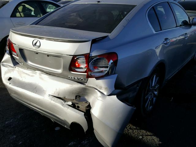 JTHBH96S565000357 - 2006 LEXUS GS GENERAT SILVER photo 9