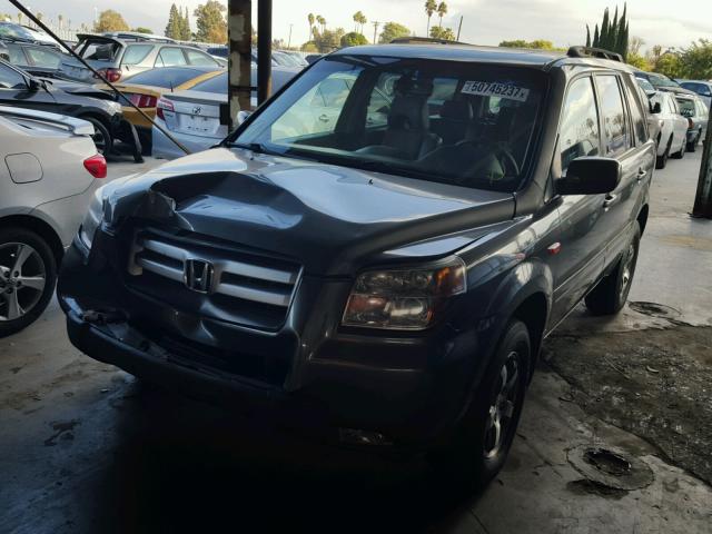 2HKYF18597H520430 - 2007 HONDA PILOT EXL GRAY photo 2