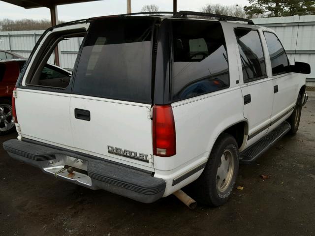 1GNEC13R6WJ353057 - 1998 CHEVROLET TAHOE C150 WHITE photo 4