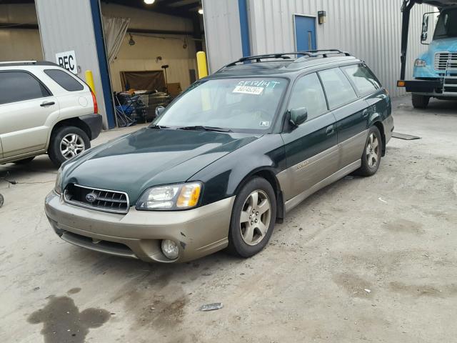 4S3BH686337637831 - 2003 SUBARU LEGACY OUT GREEN photo 2