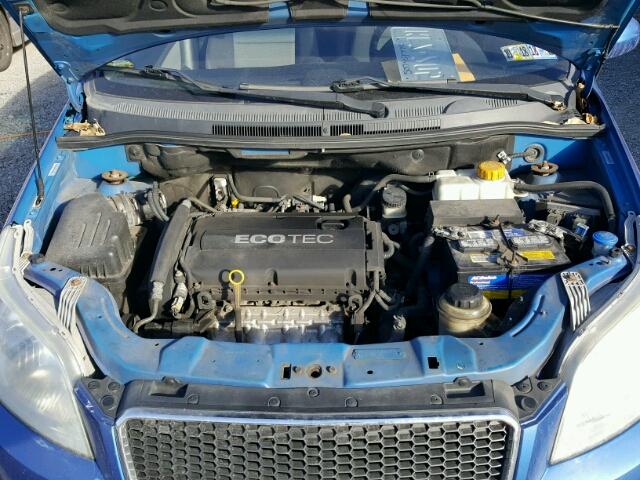 KL1TD66E39B336905 - 2009 CHEVROLET AVEO LS BLUE photo 7
