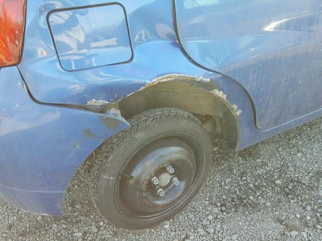 KL1TD66E39B336905 - 2009 CHEVROLET AVEO LS BLUE photo 9