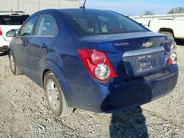 1G1JC5SH5D4234962 - 2013 CHEVROLET SONIC LT BLUE photo 3