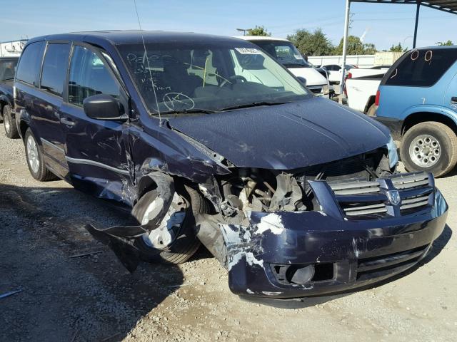 1D8HN44H08B122676 - 2008 DODGE GRAND CARA BLUE photo 1