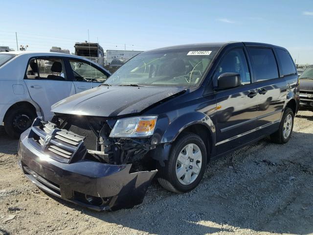 1D8HN44H08B122676 - 2008 DODGE GRAND CARA BLUE photo 2