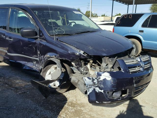 1D8HN44H08B122676 - 2008 DODGE GRAND CARA BLUE photo 9