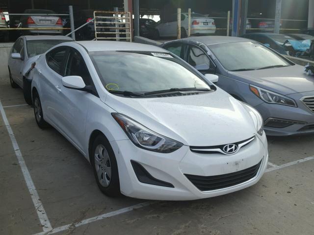 5NPDH4AE1GH699910 - 2016 HYUNDAI ELANTRA SE WHITE photo 1