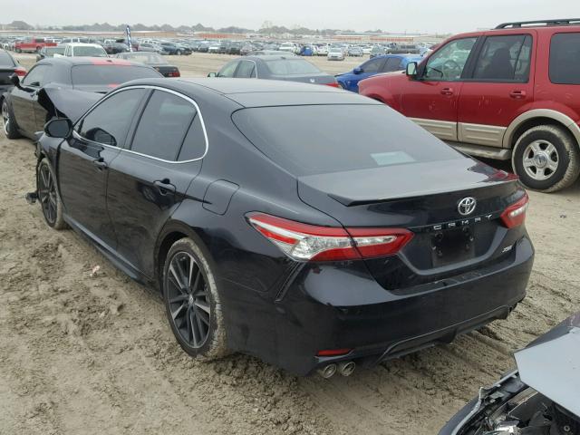 4T1B61HK3JU511078 - 2018 TOYOTA CAMRY XSE BLACK photo 3