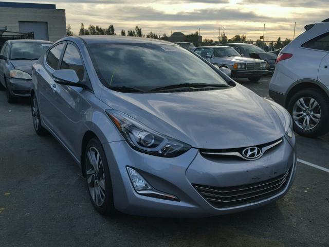 5NPDH4AE4FH622155 - 2015 HYUNDAI ELANTRA SE GRAY photo 1