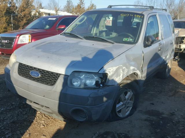 1FMYU02Z15DA17629 - 2005 FORD ESCAPE XLS SILVER photo 2