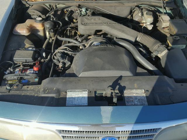 2FALP74W5PX154169 - 1993 FORD CROWN VICT GREEN photo 7