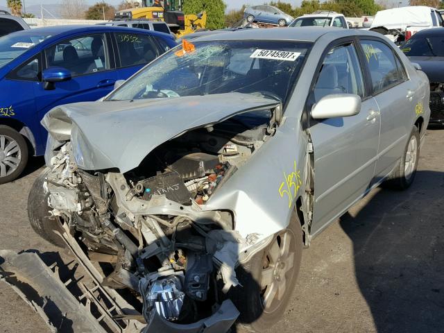 1NXBR32E23Z132176 - 2003 TOYOTA COROLLA CE SILVER photo 2