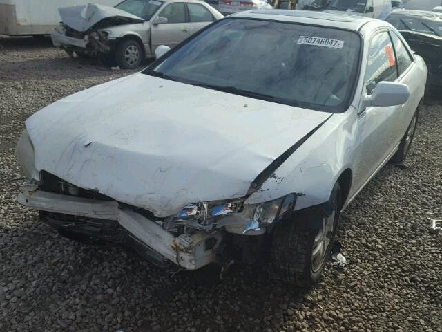 1HGCG22541A012453 - 2001 HONDA ACCORD EX WHITE photo 2