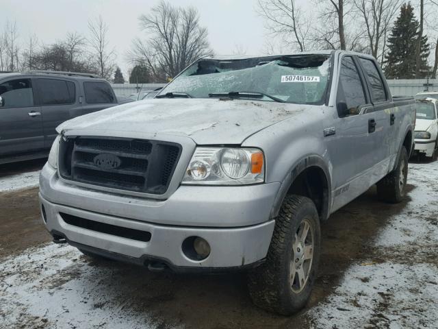 1FTPW14556FA74349 - 2006 FORD F150 SUPER SILVER photo 2