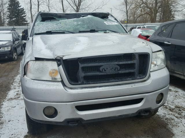 1FTPW14556FA74349 - 2006 FORD F150 SUPER SILVER photo 9