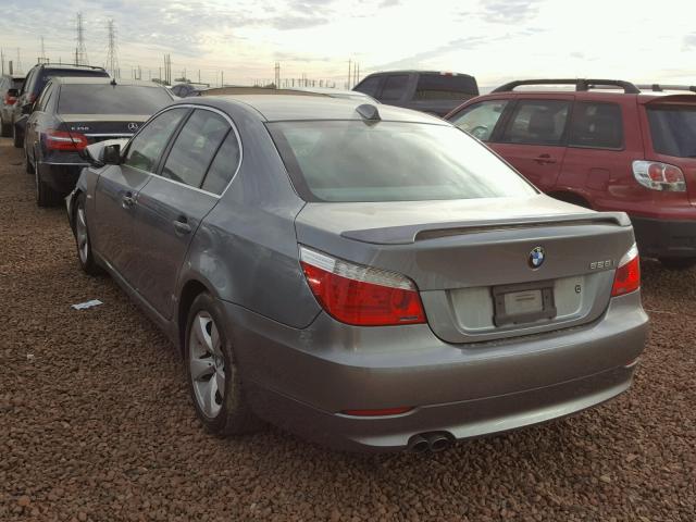 WBANU53518CT09031 - 2008 BMW 528 I GRAY photo 3