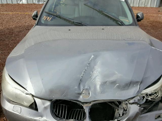 WBANU53518CT09031 - 2008 BMW 528 I GRAY photo 7