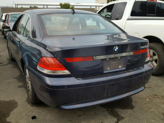 WBAGL63402DP61031 - 2002 BMW 745 I BLUE photo 3