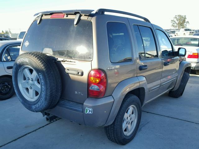 1J4GL58K62W148902 - 2002 JEEP LIBERTY LI TAN photo 4