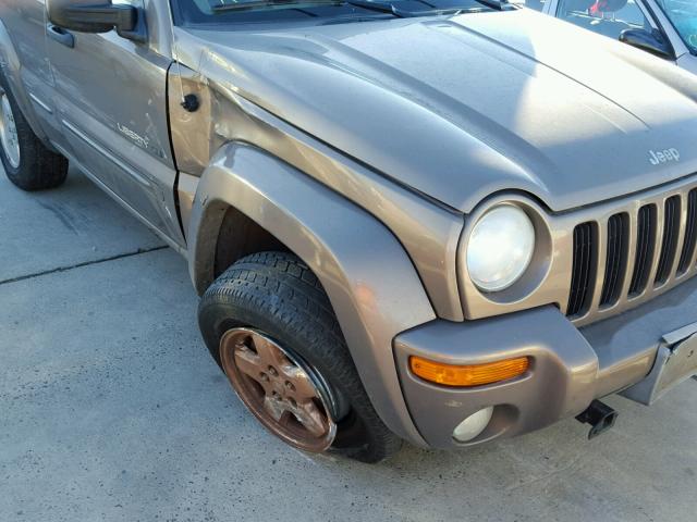 1J4GL58K62W148902 - 2002 JEEP LIBERTY LI TAN photo 9