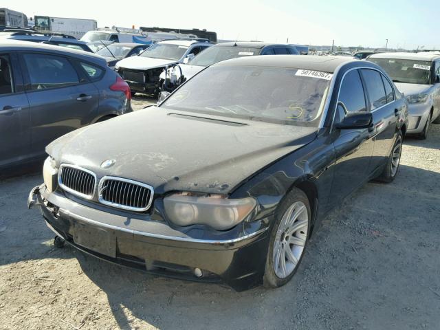 WBAGN63492DR00762 - 2002 BMW 745 LI BLACK photo 2