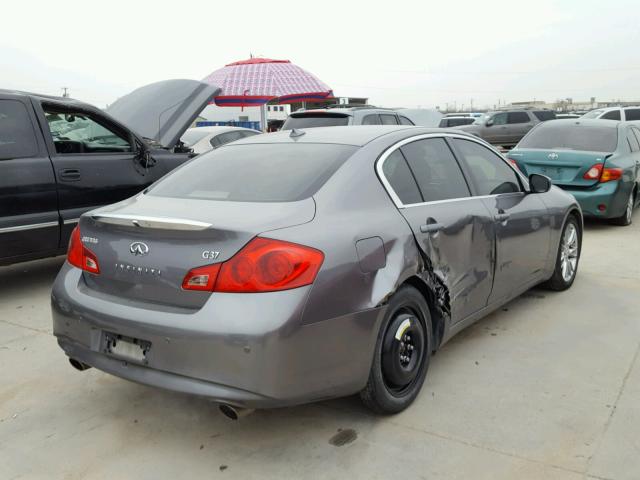 JN1CV6AP4BM506149 - 2011 INFINITI G37 BASE GRAY photo 4