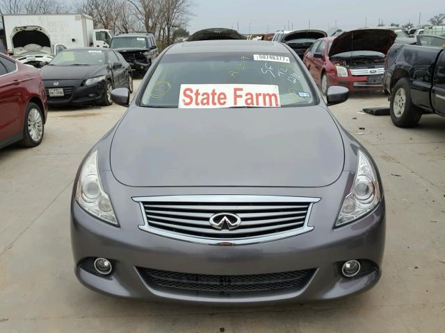 JN1CV6AP4BM506149 - 2011 INFINITI G37 BASE GRAY photo 9