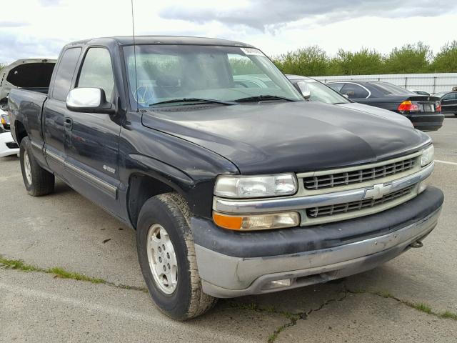 2GCEK19T8Y1140283 - 2000 CHEVROLET SILVERADO BLACK photo 1