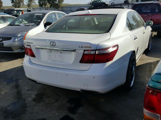 JTHBL46F285066405 - 2008 LEXUS LS 460 WHITE photo 4