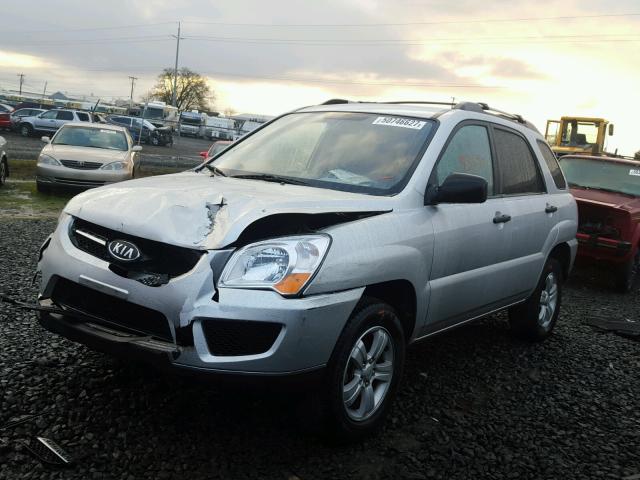 KNDJF724697573596 - 2009 KIA SPORTAGE L SILVER photo 2