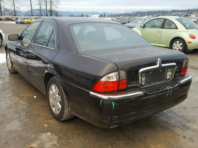 1LNHM86S24Y675379 - 2004 LINCOLN LS BLACK photo 3