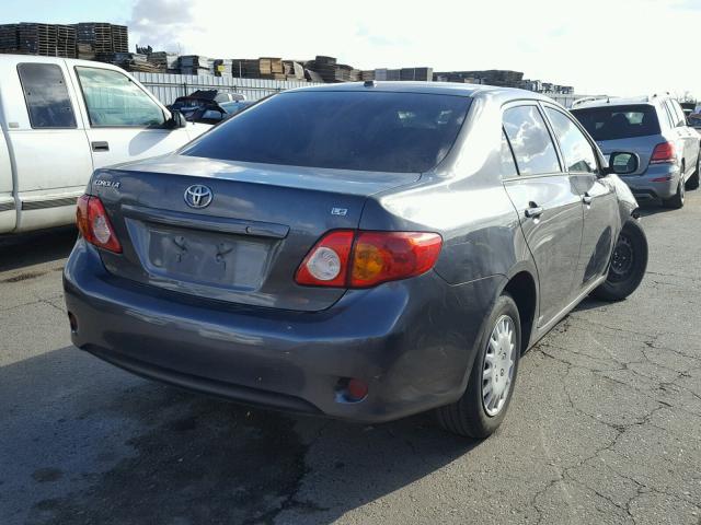 1NXBU40E99Z102284 - 2009 TOYOTA COROLLA BA CHARCOAL photo 4