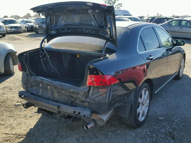 JH4CL96885C031524 - 2005 ACURA TSX BLACK photo 4