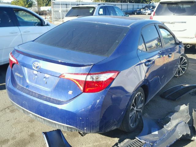 5YFBURHE8FP230000 - 2015 TOYOTA COROLLA L BLUE photo 4