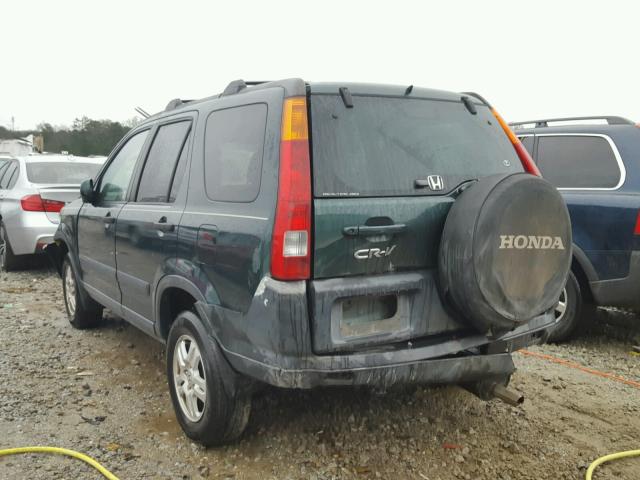 JHLRD788X2C019948 - 2002 HONDA CR-V EX GREEN photo 3