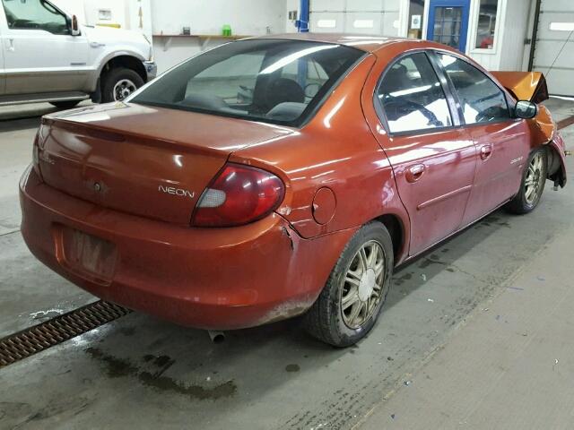 1B3ES46CX1D167440 - 2001 DODGE NEON SE MAROON photo 4