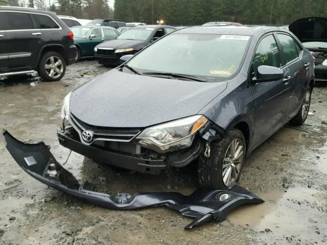 5YFBURHE6FP351463 - 2015 TOYOTA COROLLA L GRAY photo 2