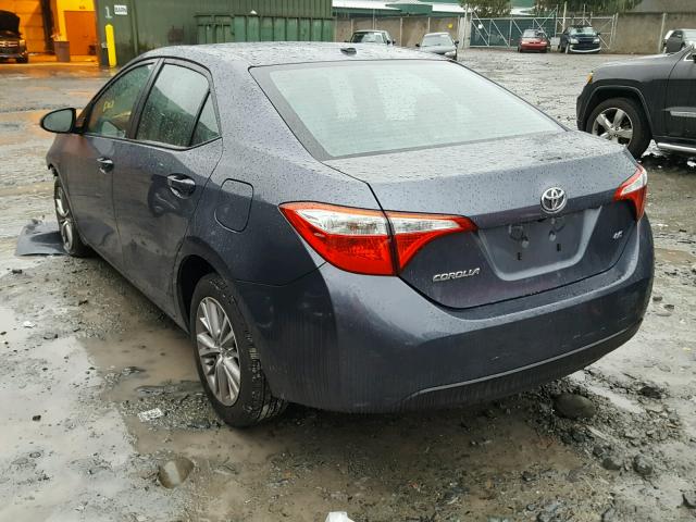 5YFBURHE6FP351463 - 2015 TOYOTA COROLLA L GRAY photo 3