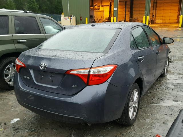 5YFBURHE6FP351463 - 2015 TOYOTA COROLLA L GRAY photo 4