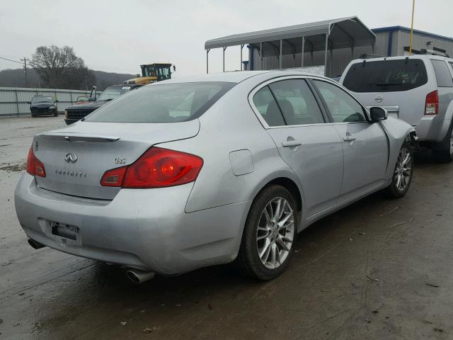 JNKBV61E87M715052 - 2007 INFINITI G35 SILVER photo 4