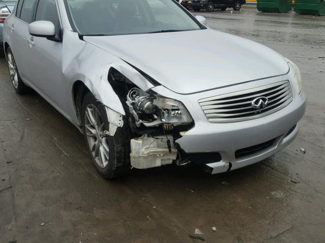 JNKBV61E87M715052 - 2007 INFINITI G35 SILVER photo 9